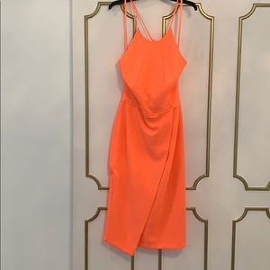 Orange midi dress from Gianni binni
